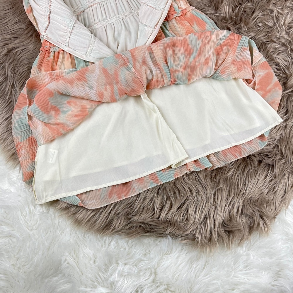 📌 FANCO “Popsicle” Luxurious Silky Sexy Mini Party Dress Colorful Chiffon Lined - Picture 12 of 15